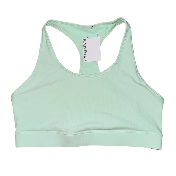 Bandier Other - Bandier light green NWT Center Stage Rib Bra women’s size XL